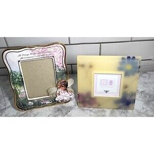 Van Hygan Smythe 4.5x3" 3D Heavens Little Angel & 3x3" Pressed Flowers Frames